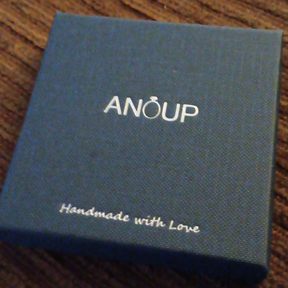 NWT Anoup Charm Neckace 👁 Letter J with Evil Eye & Hand in Gift Box - Picture 5 of 8